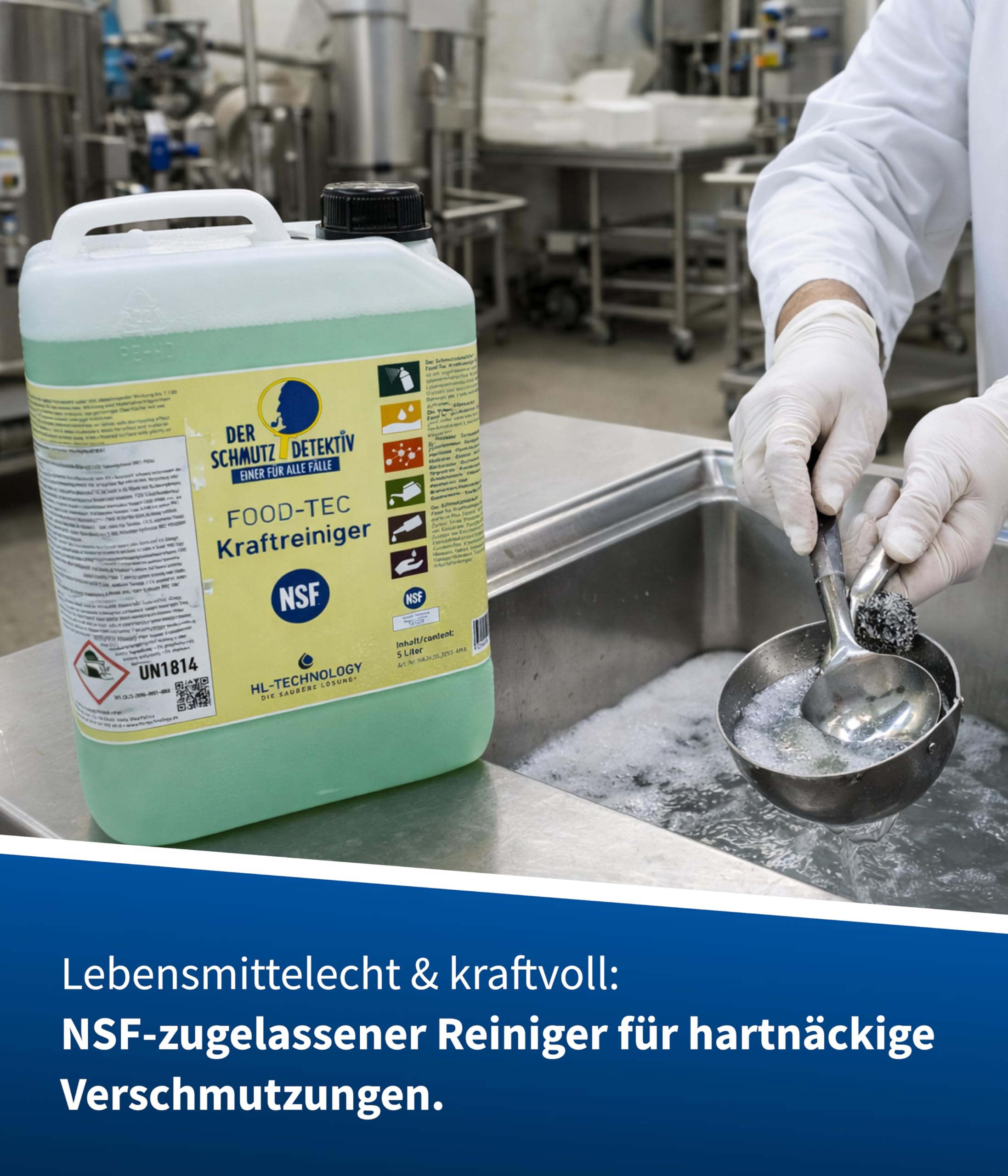 Der Schmutzdetektiv® FOOD-TEC Kraftreiniger NSF A1 Kanister 5 L