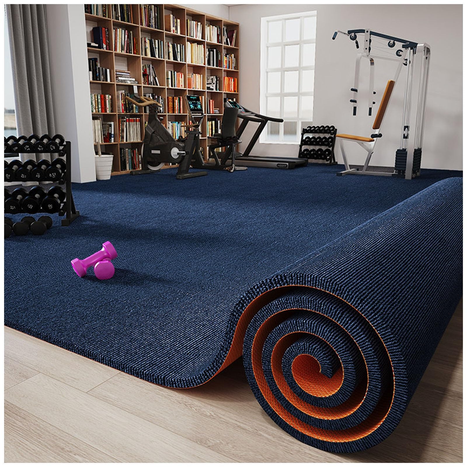 Dicke Gymnastikmatte, schalldichte Bodenmatte für Zuhause, Fitnessstudio, rutschfeste Trainingsmatten für Fitness, Yoga, Workout