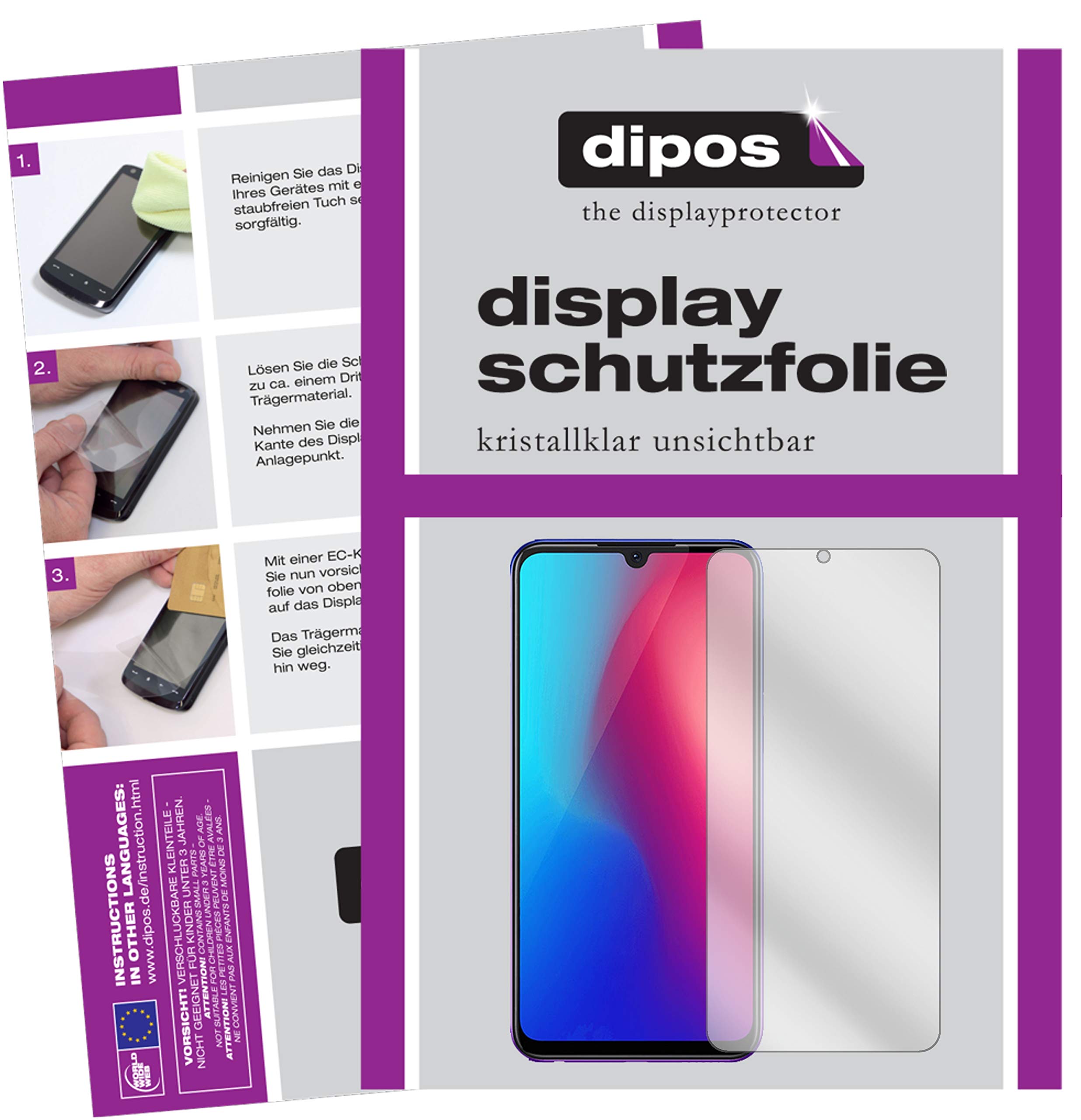 dipos I 6X Pellicola Protettiva Compatibile con Vivo Xplay 6 Pellicola