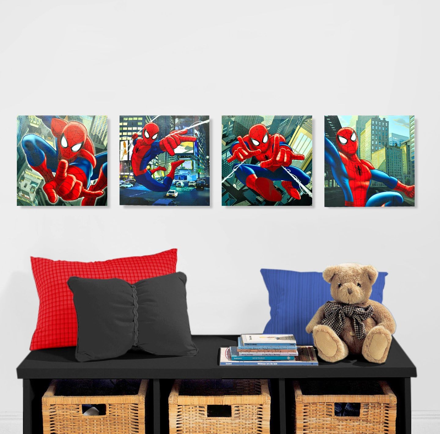 Marvel Spider-Man Canvas Wall Art (4-Piece) - Image 2