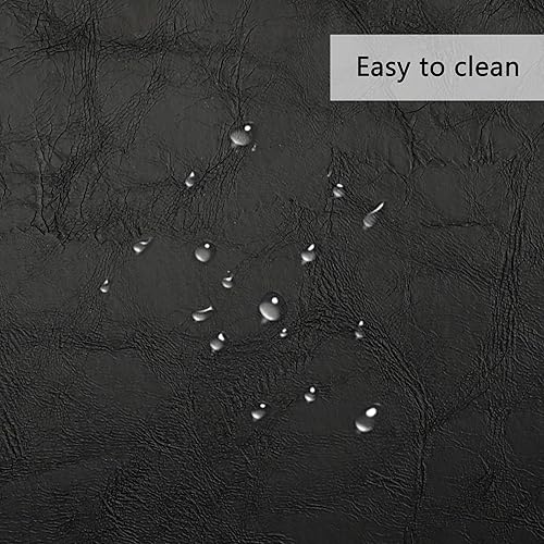 Miniatura 9 de LSSPAID Sillas de comedor de mediados de siglo con barandilla de madera, sillón tapizado de piel sintética de tela beige, cómodo respaldo, sillas de