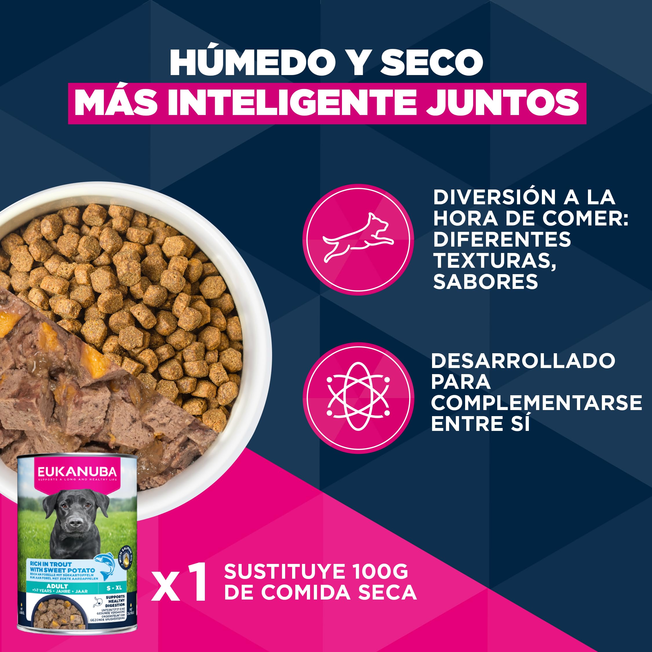 Eukanuba, alimento para Perros con Pollo Fresco para Razas Medianas - Alimento seco Premium para Perros Adultos, 15 kg