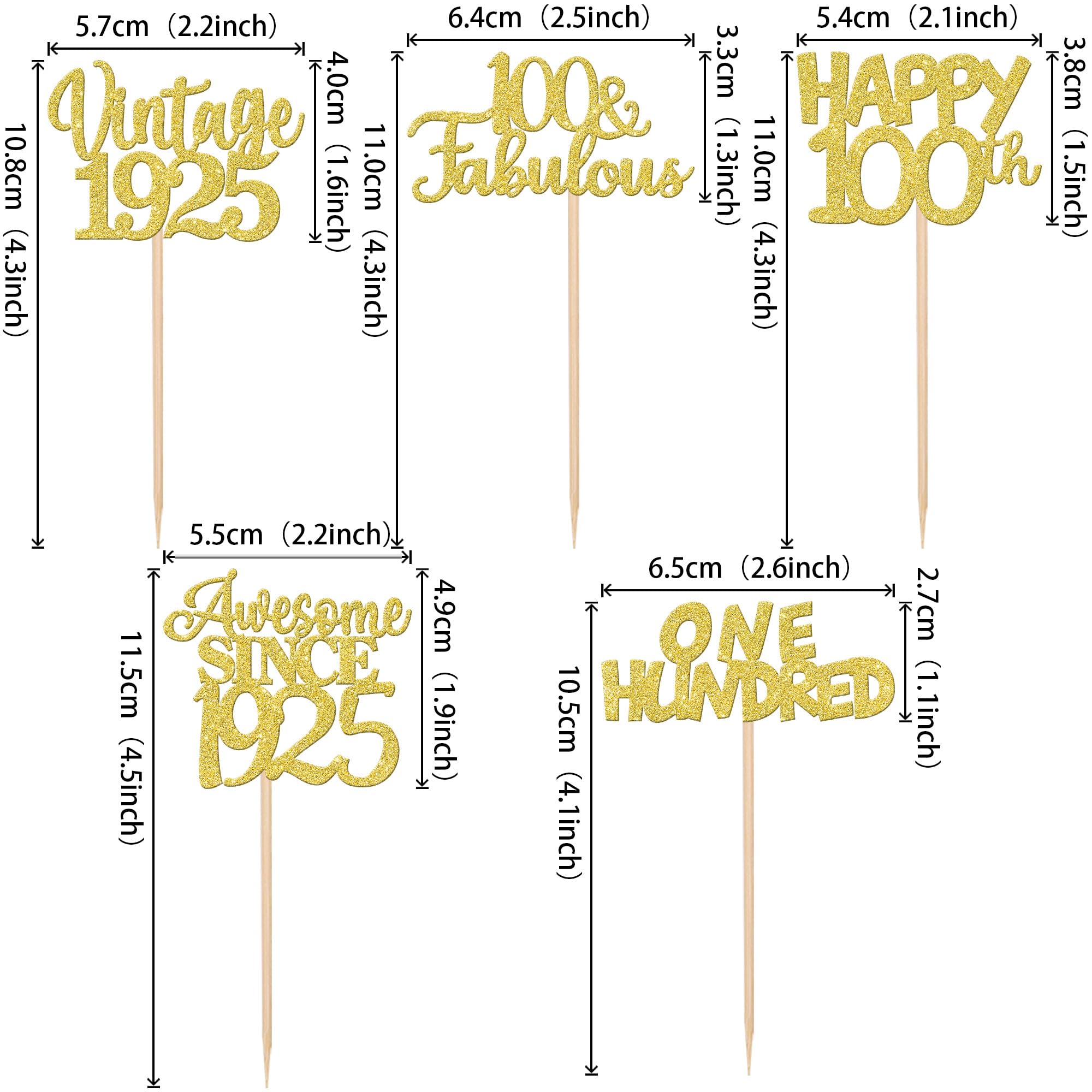 Xsstarmi Lot De 30 Décorations De Cupcakes à Paillettes Pour 100e