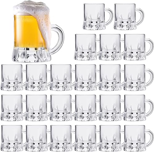 Taza de cerveza de 1 onza vasos de cerveza tazas transparentes mini tazas de jugo pequeñas vasos de degustación para festival de cerveza plástico 24