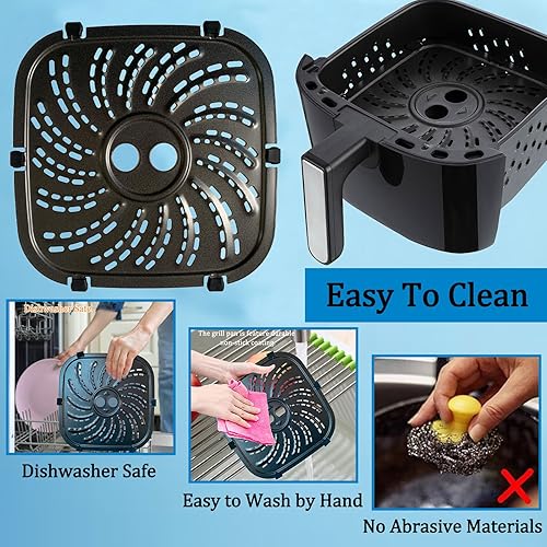 Miniatura 3 de Placa de parrilla para freidora de aire para freidora de aire PowerXL Vortex Pro de 6 cuartos de galón, sartén de aire mejorada, bandeja de placa