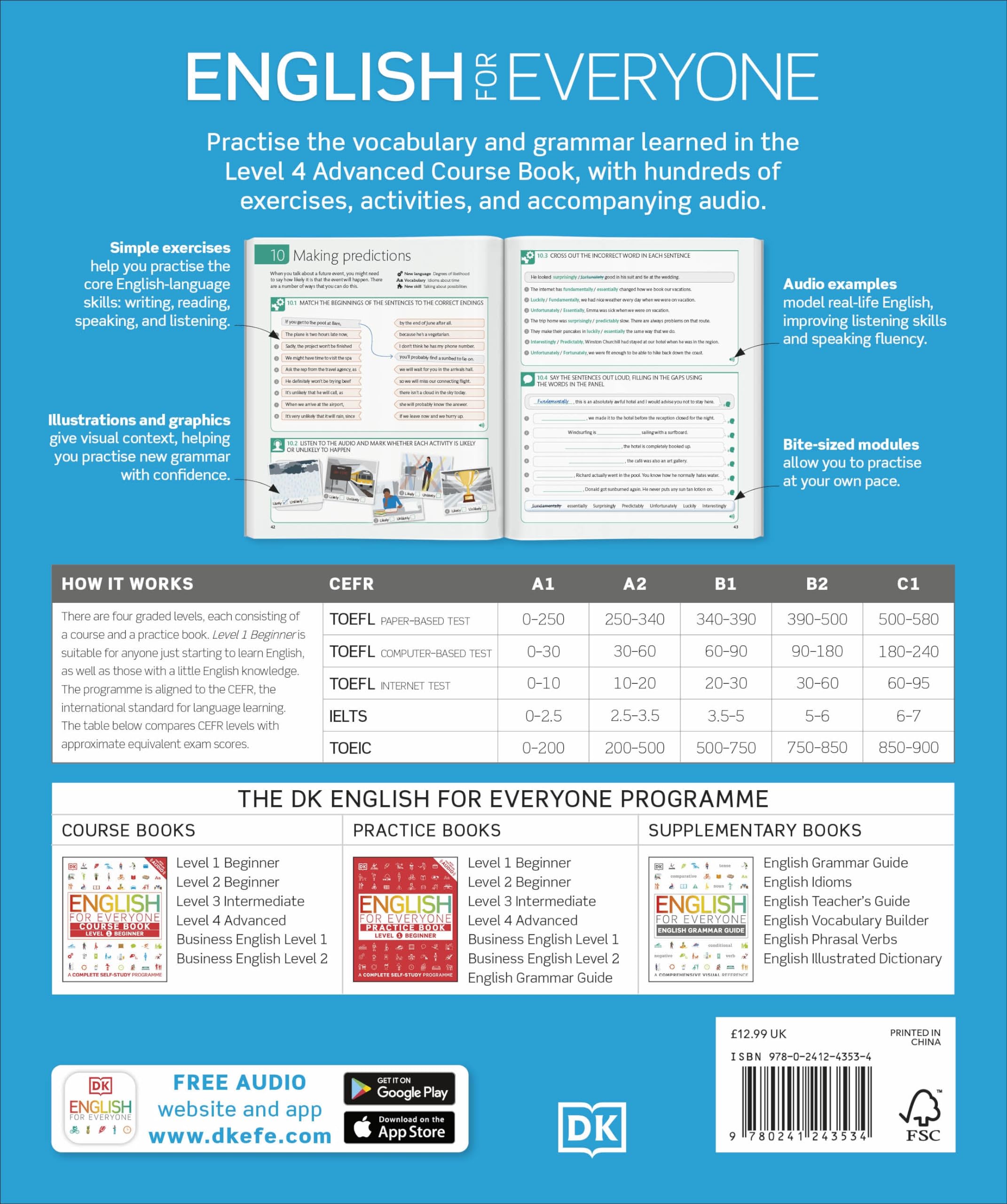 English for Everyone Practice Book Level 4 Advanced: A Complete Self-Study Programme