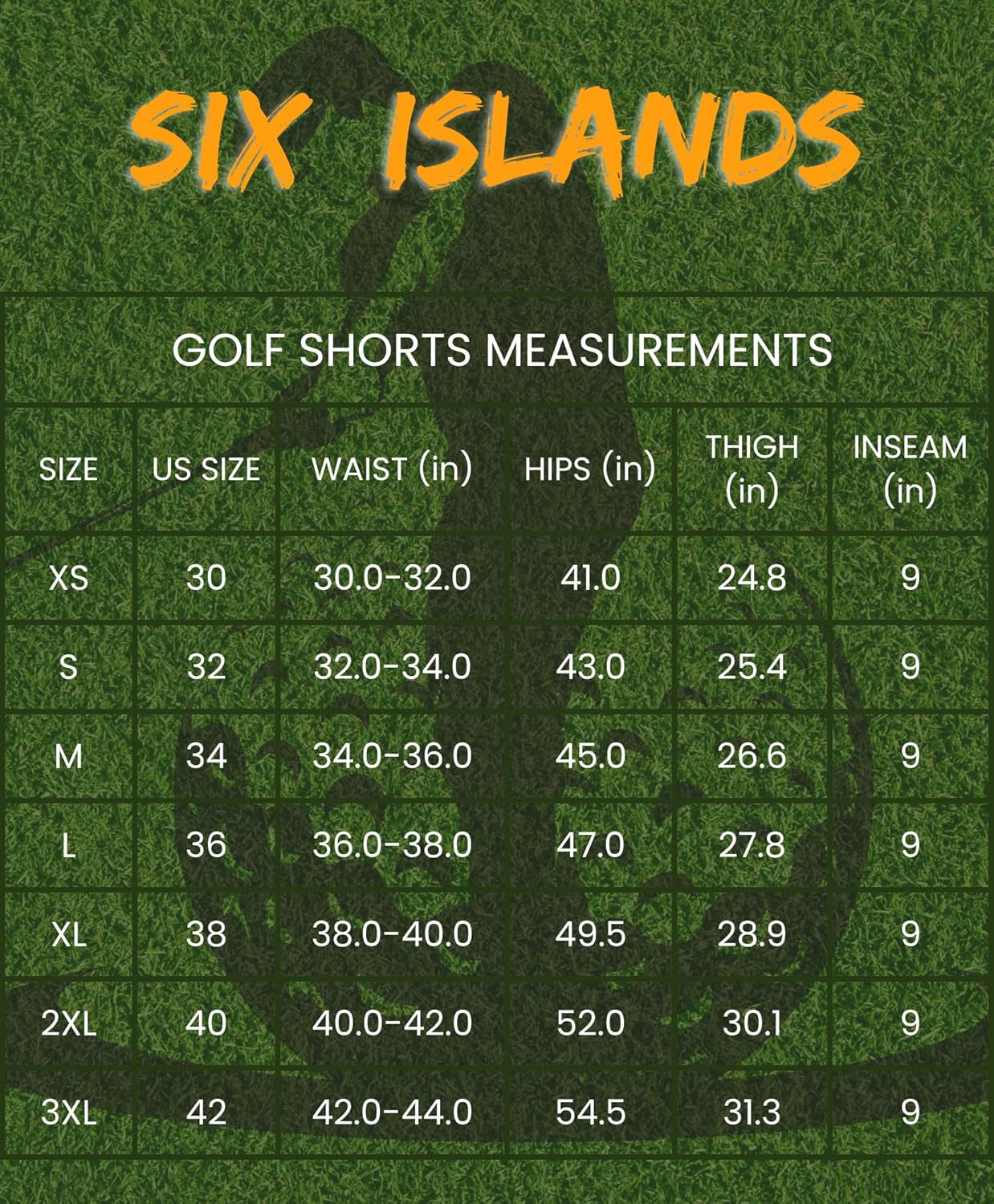 SIX ISLANDS Men's Golf Hybrid Shorts 9 Inch Inseam with Pockets Quick Dry Stretch Flat Front Casual Work Dress Shorts for Men - Image 6
