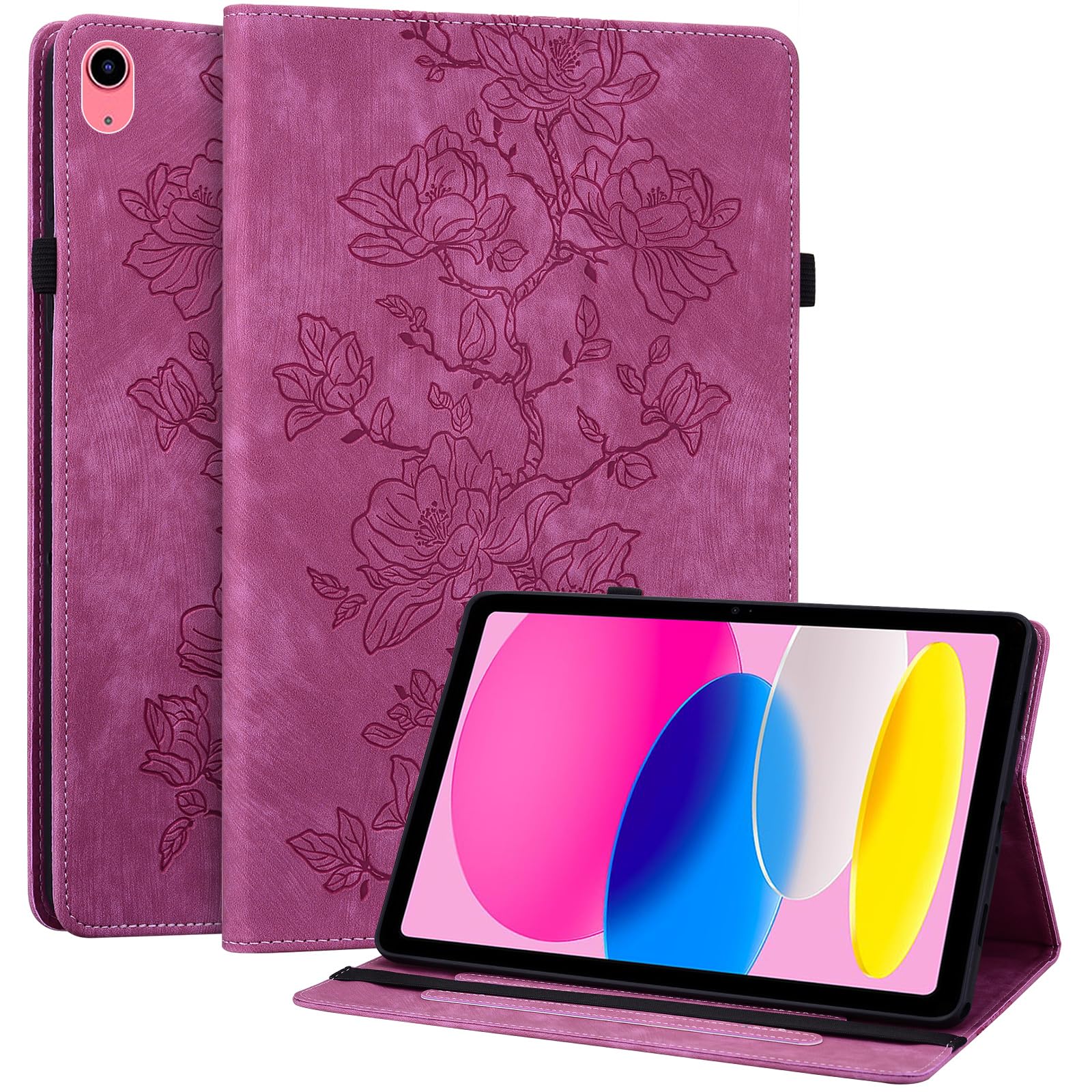 YHDXUYS Case for iPad (A16) 11th Generation 11 Inch 2025, iPad 10th Generation 10.9 inch 2022, Auto Wake/Sleep Slim PU Leather Folio Cover with