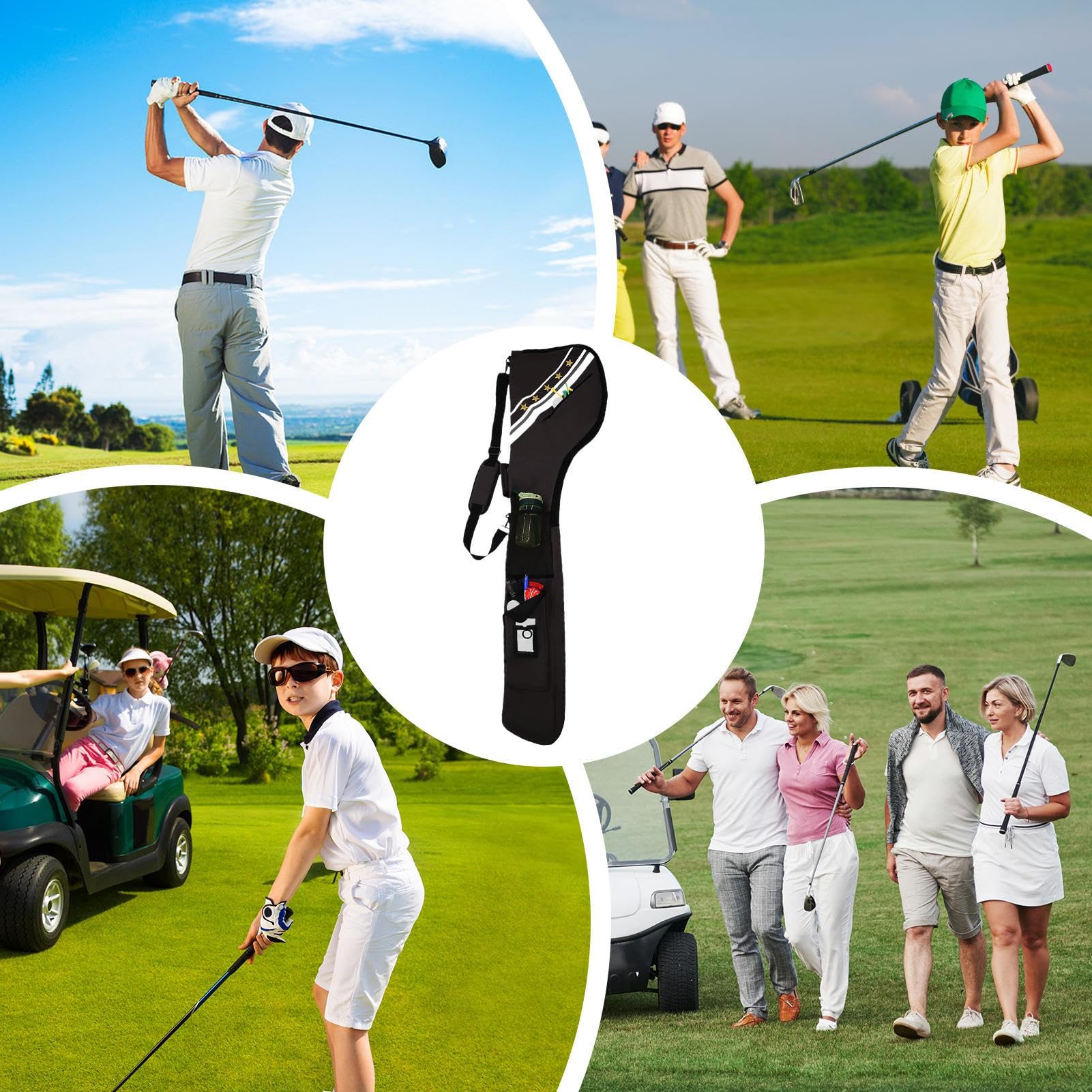 Torba Golfowa Przenośna Organizer Na 7-10 Kijów
