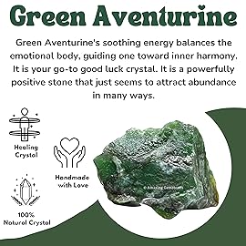 Amazing Gemstone Dark Green Aventurine Raw Crystals and Healing Stones, Natural Rocks For Tumbling - DIY Raw Stones And Crystals (1 Piece)