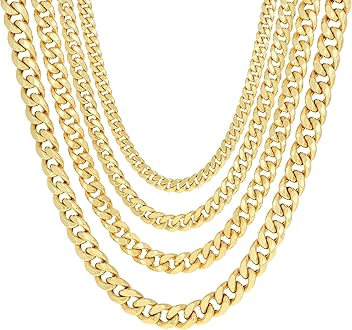【60cm】【10mm】【18K刻印あり】【Miami Cuban】 60cm】【10mm】【18K刻印あり】【Miami Cuban】 18K Gold Miami