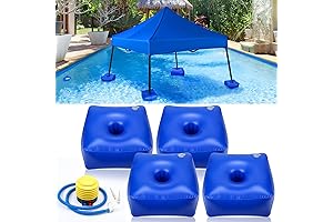 4-in-1 Canopy Pool Float Kit With Hand Air Pump