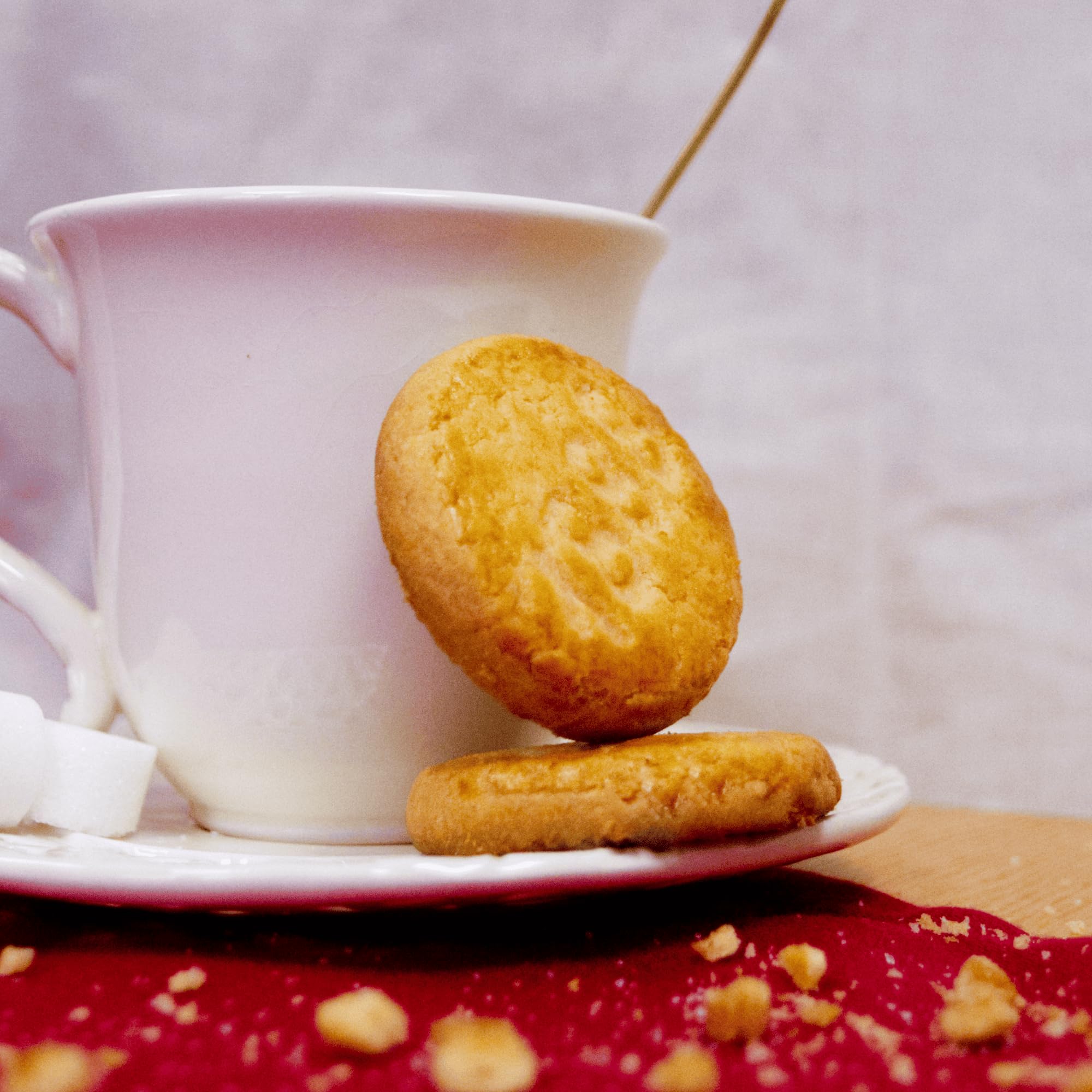 La Mère Poulard galletas tipo palets mantequilla limón gruesas crujientes Lata 500g
