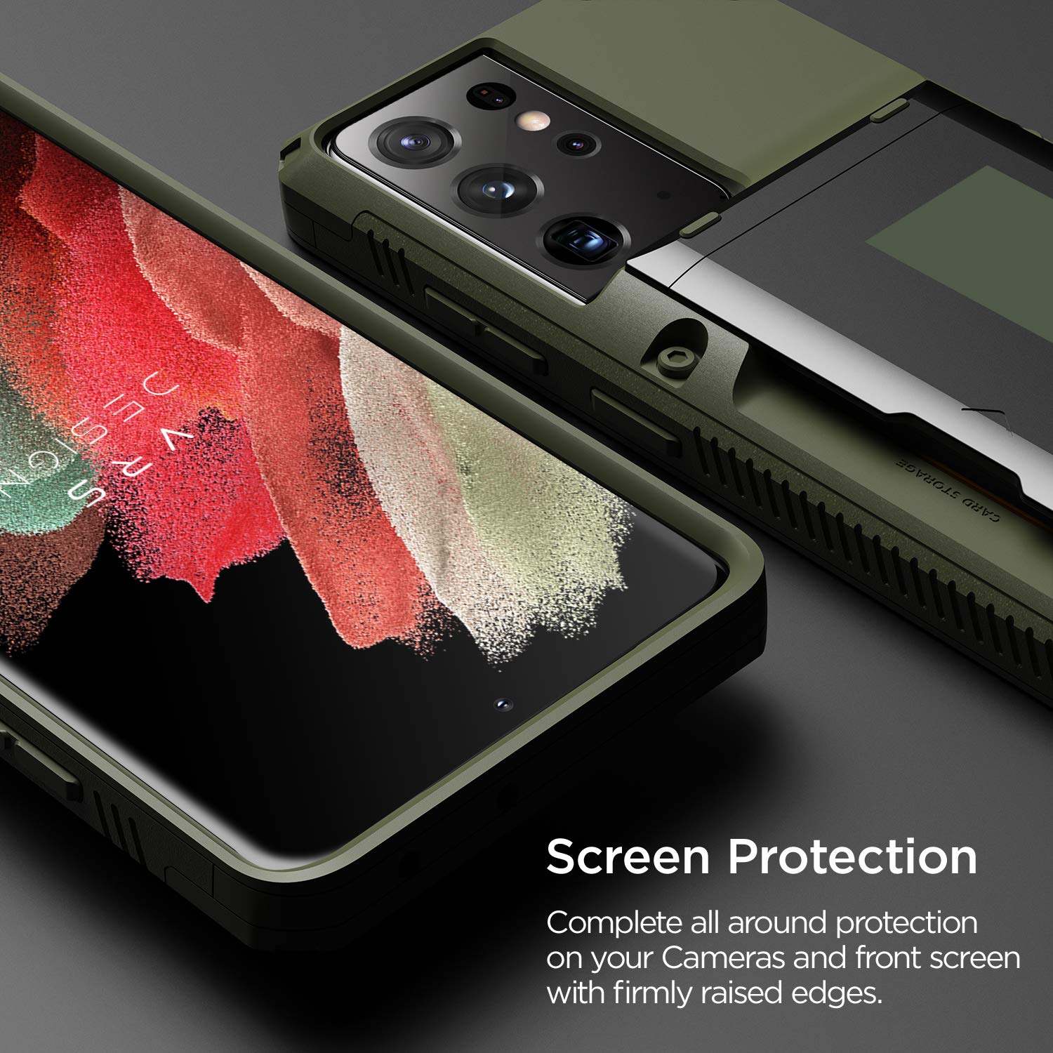 Amazon.co.jp: 【VRS】 Galaxy S21 Ultra 5G 対応 ケース カード 収納