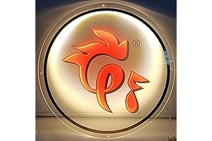 Floating Acrylic Business Sign with Custom Logo