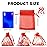 Red Organza Bags - 50 Pcs, Sheer 3 x 4 Inch, Jewelry & Party Favor Bags with Drawstring, Small Mesh Gift Pouches for Wedding & Christmas