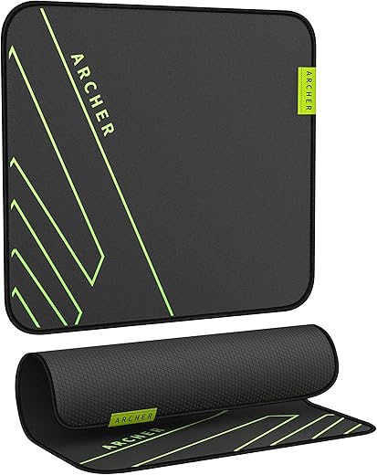ARCHER TECH LAB Quiver 300 L Gaming Mousepad, Night Glow Design, Anti Fray Edges, High Speed+Low Friction Jacquard Cloth Surface, Hexagonal Anti…
