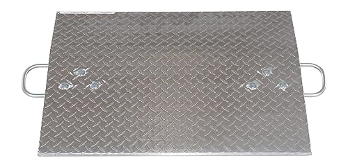 Miniatura 3 de Vestil A-3024 Placa de muelle para camión de mano, aluminio, capacidad de 500 libras, longitud de 24 pulgadas, ancho utilizable, 14 pulgadas de