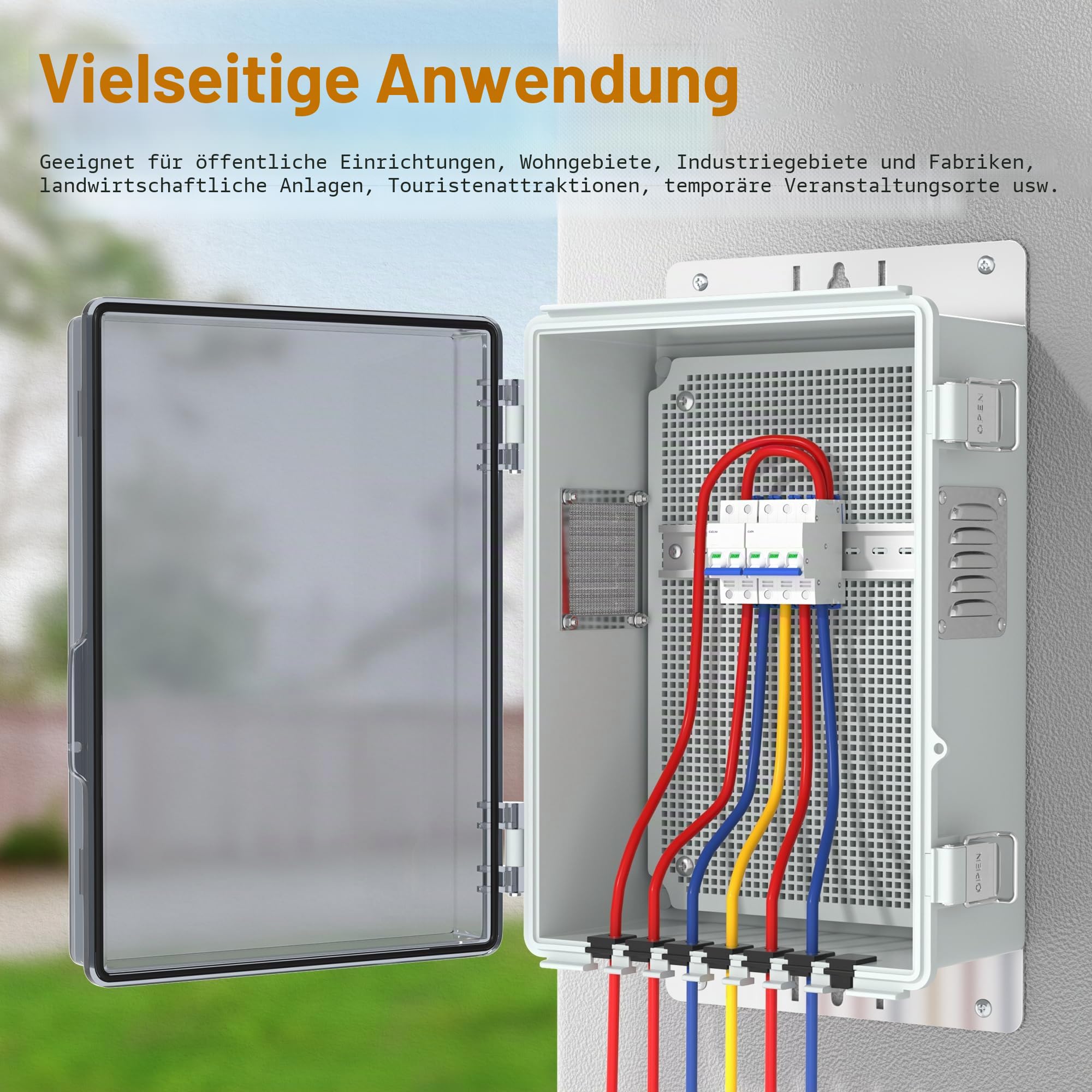 Joinfworld Wasserdichte elektrische Anschlussdose für den Außenbereich, 11,8 x 6,7 x 5,6 cm