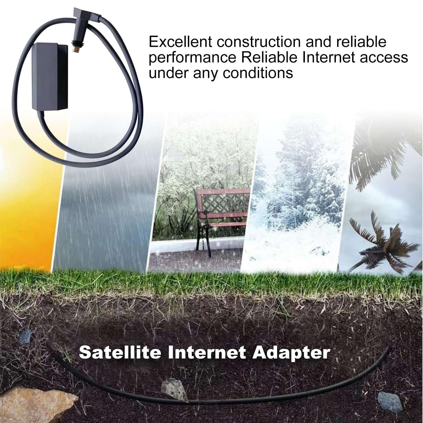 Rectangle Dish Antenna Satellite USB Internet Powerline Kit Ethernet Adapter for V2