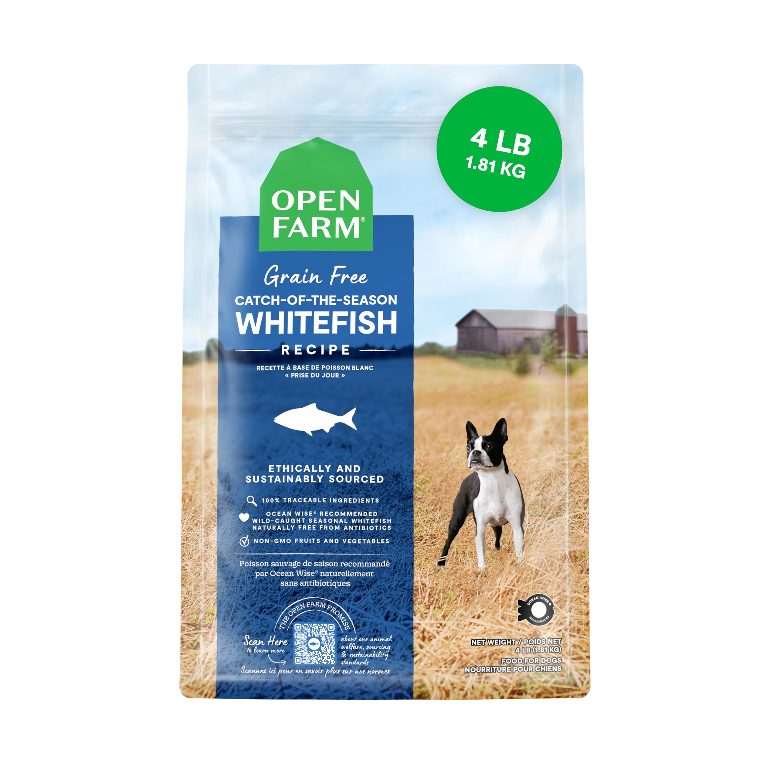 Grain Free Catch of the Season Whitefish Dry Dog Food - 1.81KG