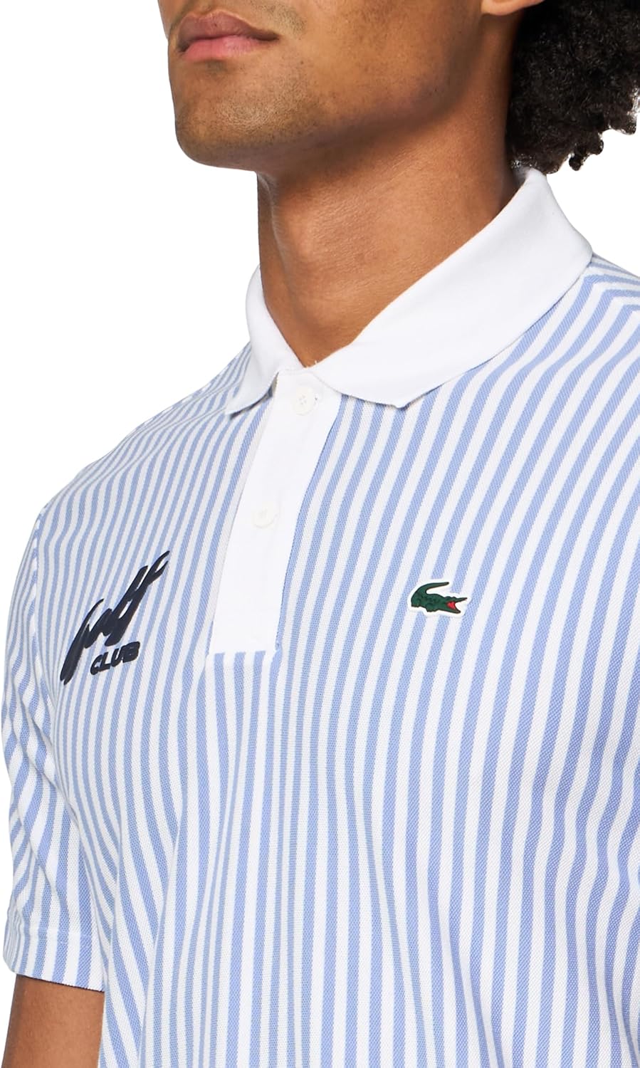 Lacoste Men's Heat Regulating Striped Golf Polo