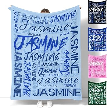 Personalized Blankets and Throws Custom Blanket with Name Customized Flannel Blankets Throw for Adults Kids Christmas Blanket Gifts for Teen Girls Boys