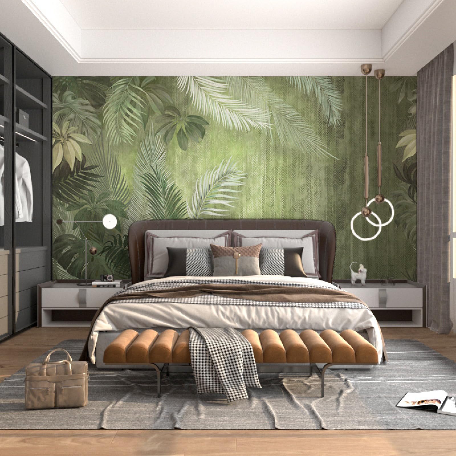 Tapete Vintage Grün Tropical Fototapete Vliestapete Fototapete 3d Effekt Dekoration Tapeten Wohnzimmer Wallpaper Büro Flur Fototapete Schlafzimmer