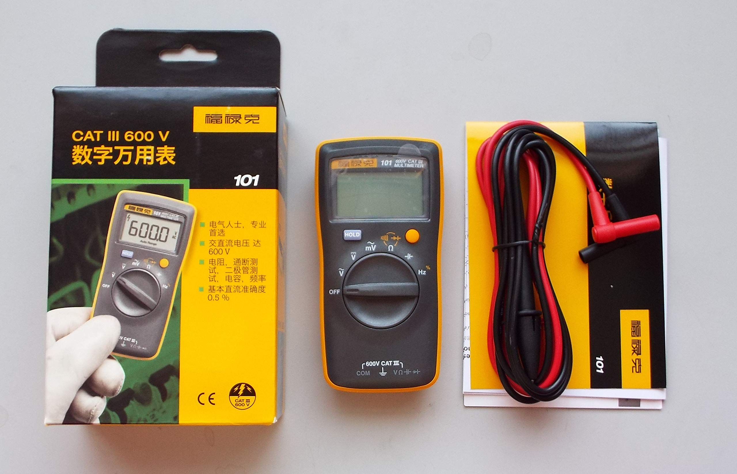 Fluke 101 Basic Digital Multimeter Pocket Portable Meter Equipment Industrial (Original Version)