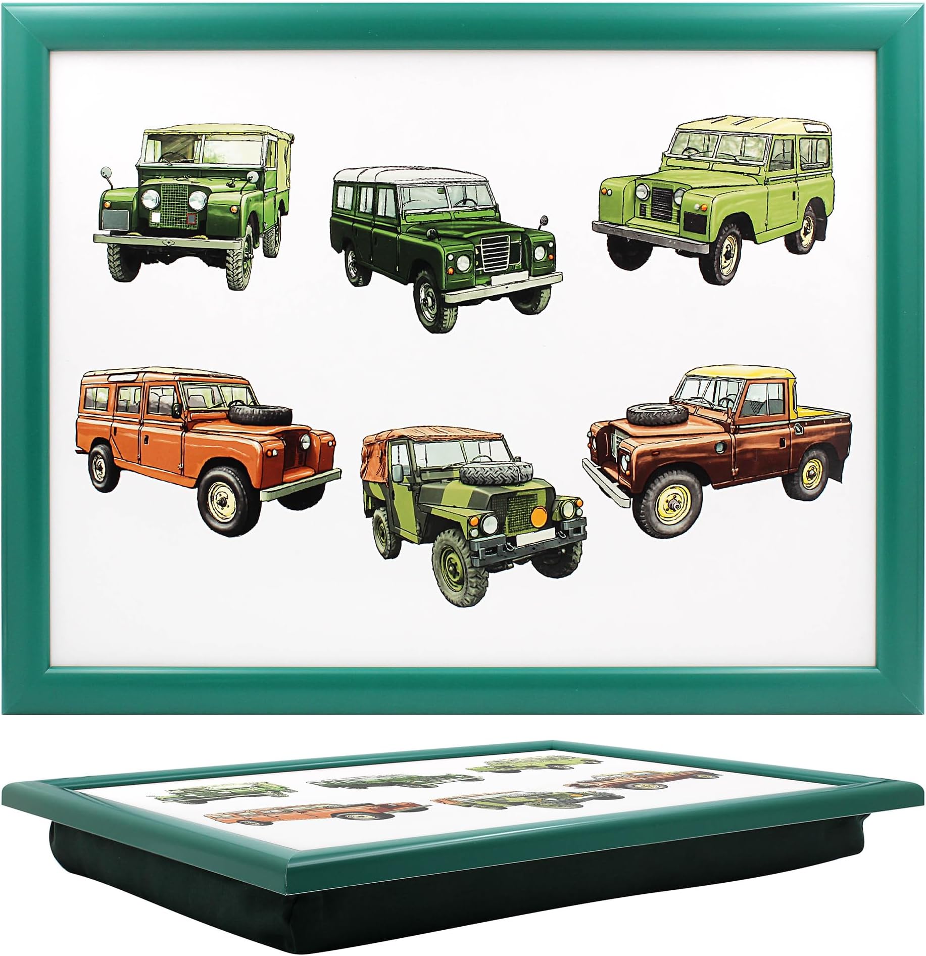 The Leonardo Collection - Laptray 4x4 With Bean Bag for Serving Dishes | Lovely Lap Trays for Eating on Lap for Dinner or Breatfast | Newly Designed Food Trays for Lap