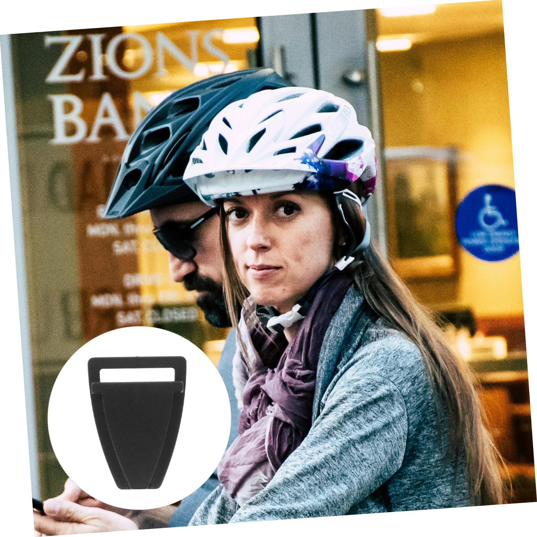 KOMBIUDA Fibbie Triangolari Facile Installazione per Casco in Plastica Accessori la Riparazione Set 20 Pezzi Nero Sicuro per Casco da Ciclismo