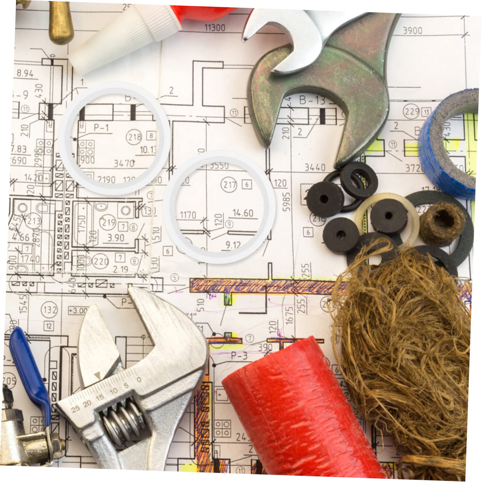 NULYLU Basin Stopper Rubber Gasket for Vessel Sink Sink Mounting Ring Seal Gasket Prevents Slippage