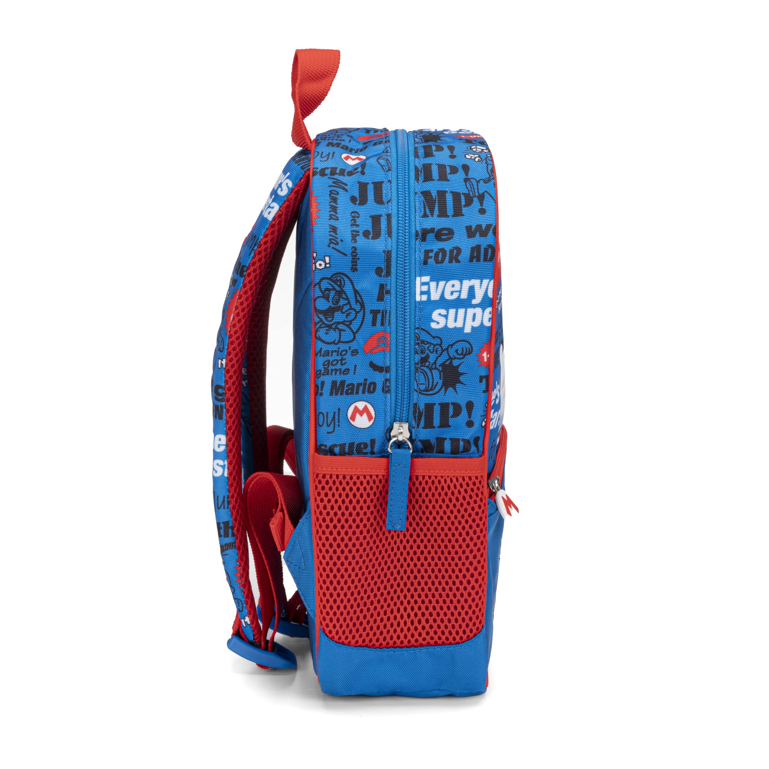SUPERMARIO - Mini Plecak Szkolny i Czasu Książka Unisex, Casual Plecak Dla chłopców i dziewcząt - cm 22x10x33h, niebieski, Taglia unica, Casual