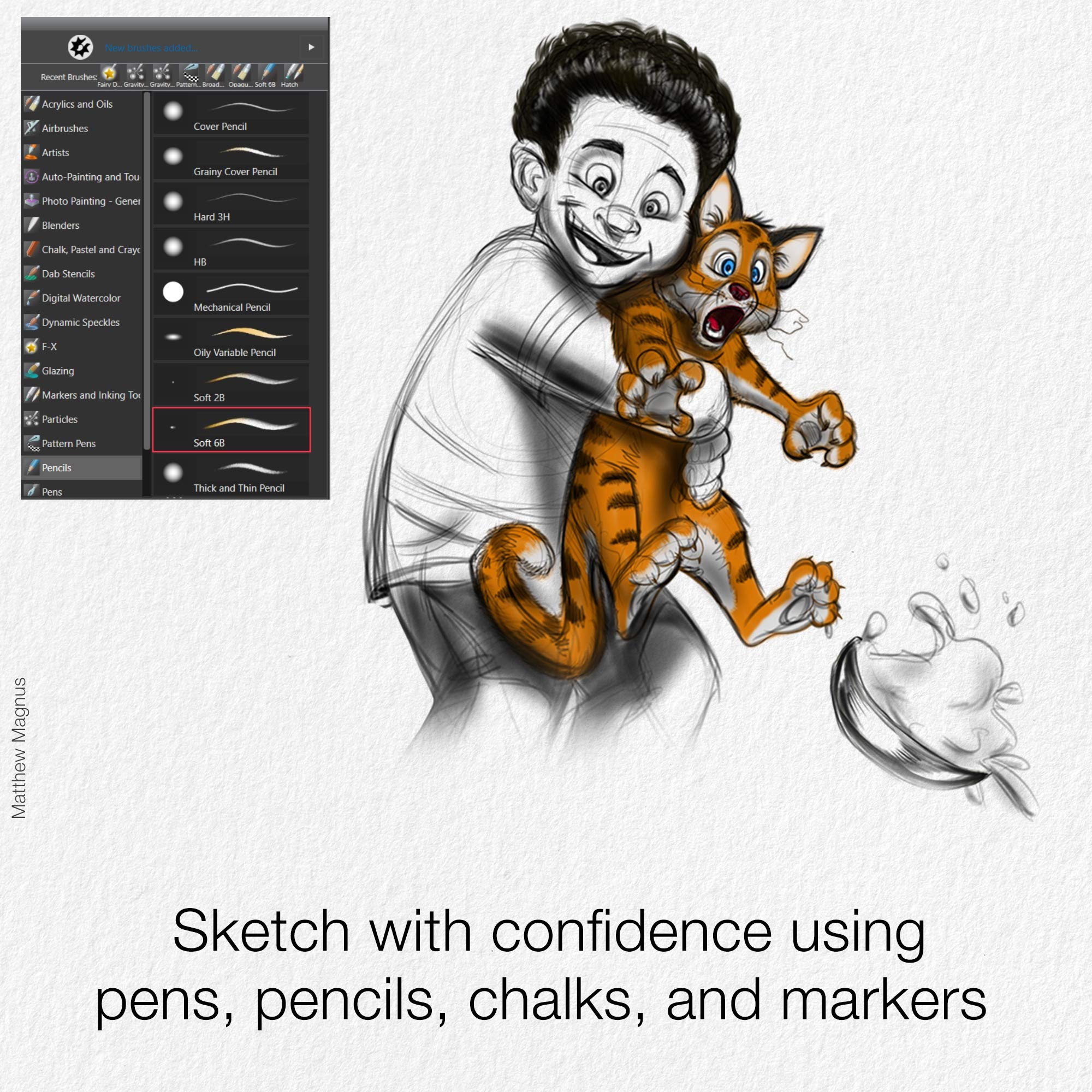 Corel Painter Essentials 8 | Logiciel de peinture numérique pour débutants | Dessin et art photo [Carte clé PC/Mac]