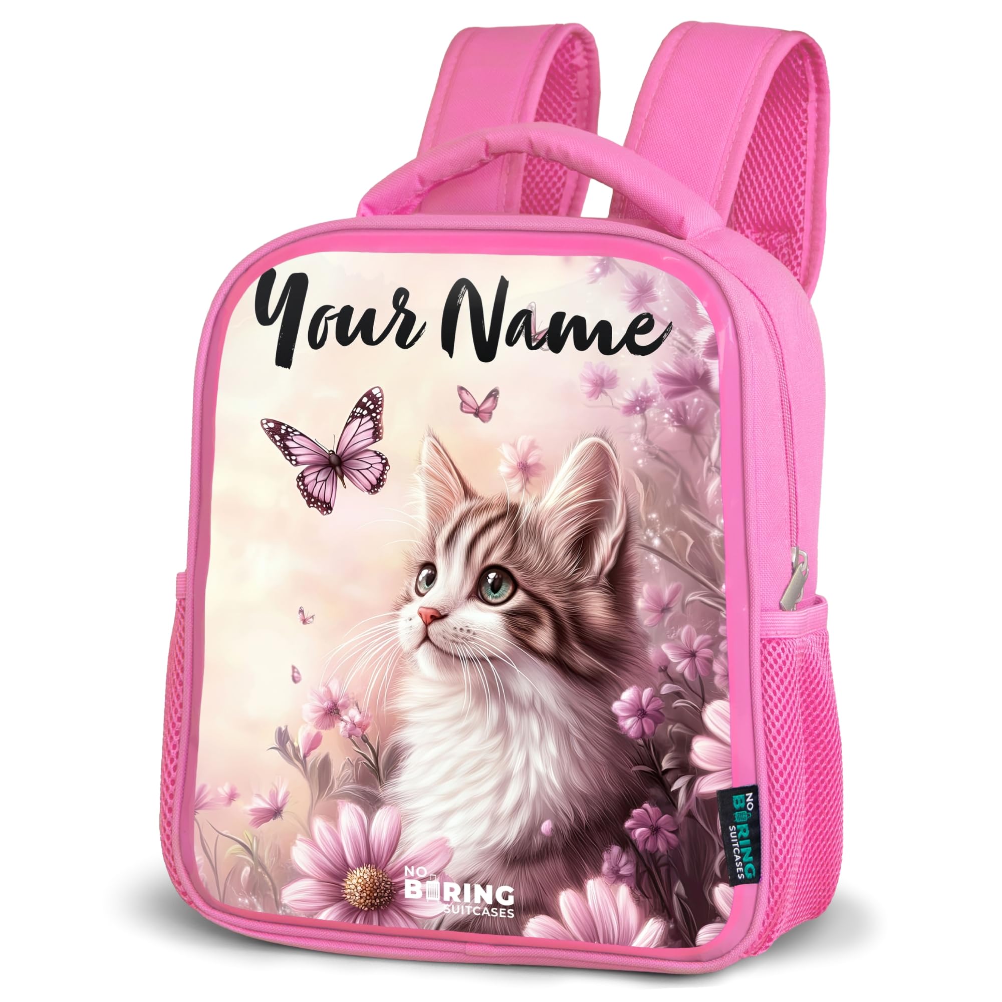 NoBoringSuitcases© Zaino Per Bambini Zaini Scolastici Rosa | 8L - Bambina Backpack Piccolo Zainetto School Bag La Scuola Leggero Asilo Bimbo Adolescente
