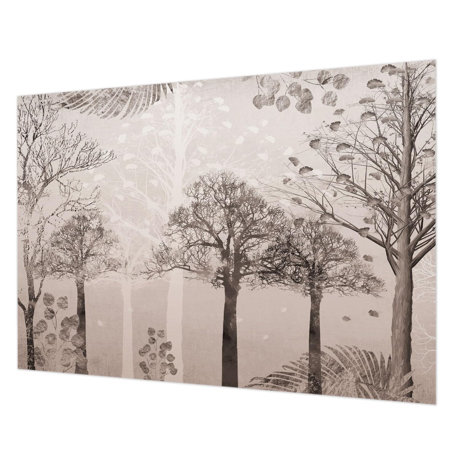 Tapisserie intissée Arbres délicats pour créer un cocon nature dans votre chambre