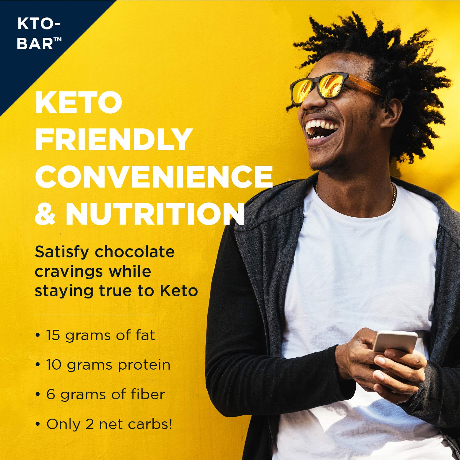 Buy Designs for Health KTOBAR Keto Protein Bars 15g Fat, 2g Net