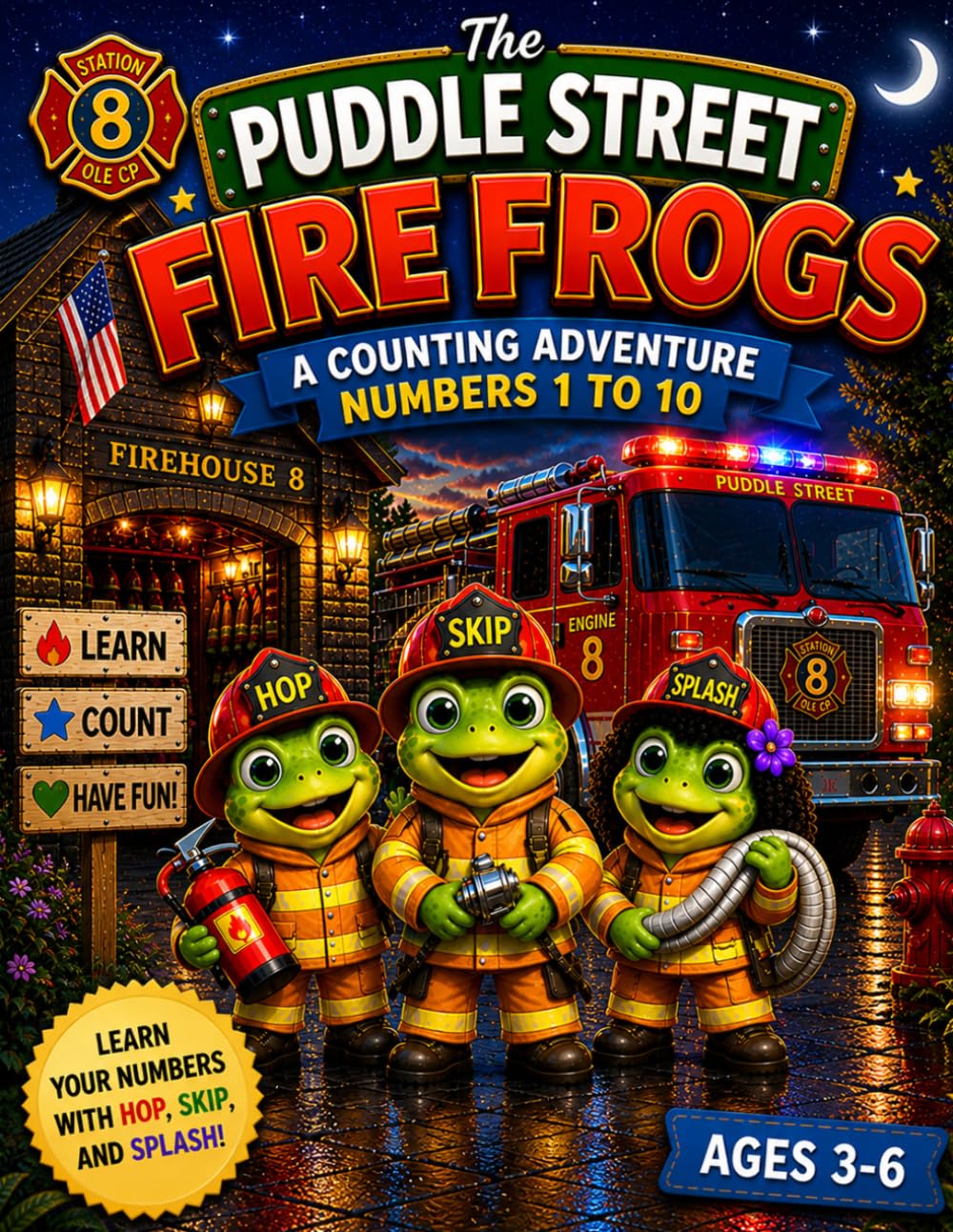 The Puddle Street Fire Frogs: A Counting Adventure Numbers 1 to 10
