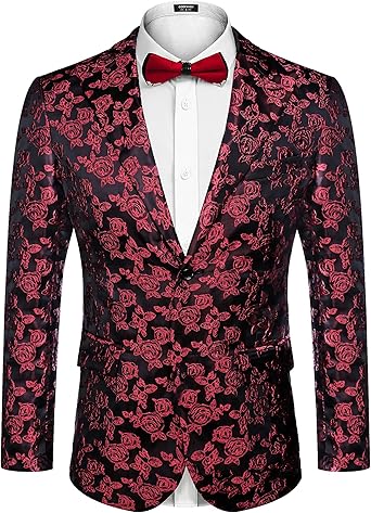 suit jacket red