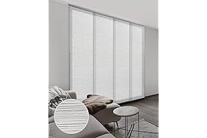 GoDear Design Adjustable Sliding Panel Track Vertical Blinds, Room Divider and Closet...