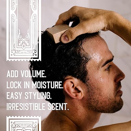 Miniatura 2 de Hamish & Co. Barra de acondicionador  Citron & Ginger  Acondicionador para hombres  Hecho a mano con islam escocés y whisky infundido  Hecho de