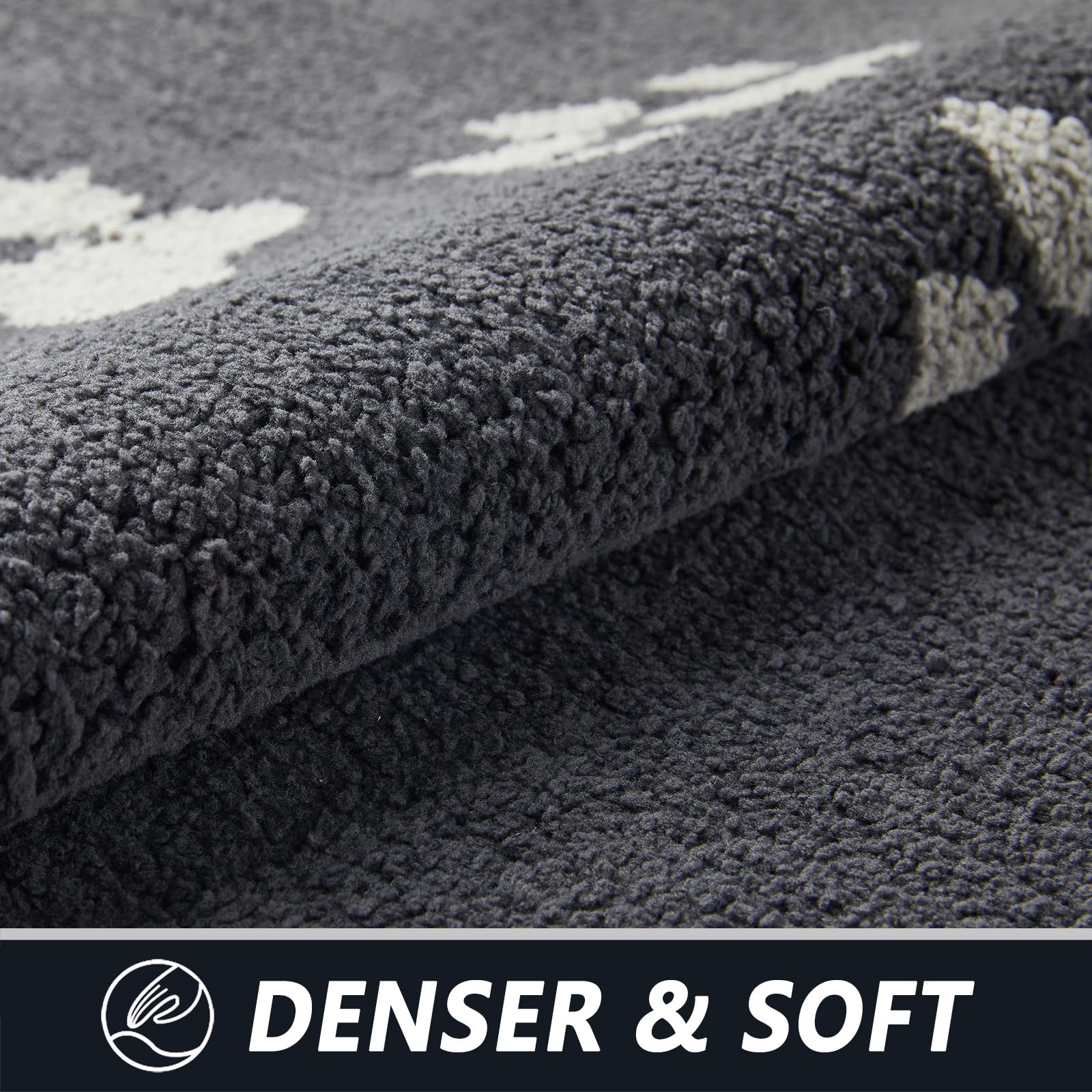 Schmutzfangmatte Innen 90 x 150 cm, rutschfeste Maschinenwaschbare Dunkelgrau Fußmatte, Eingangstürmatte mit Wasserabsorbierenden, Fussmatte für Hund, Eingang, Haustür