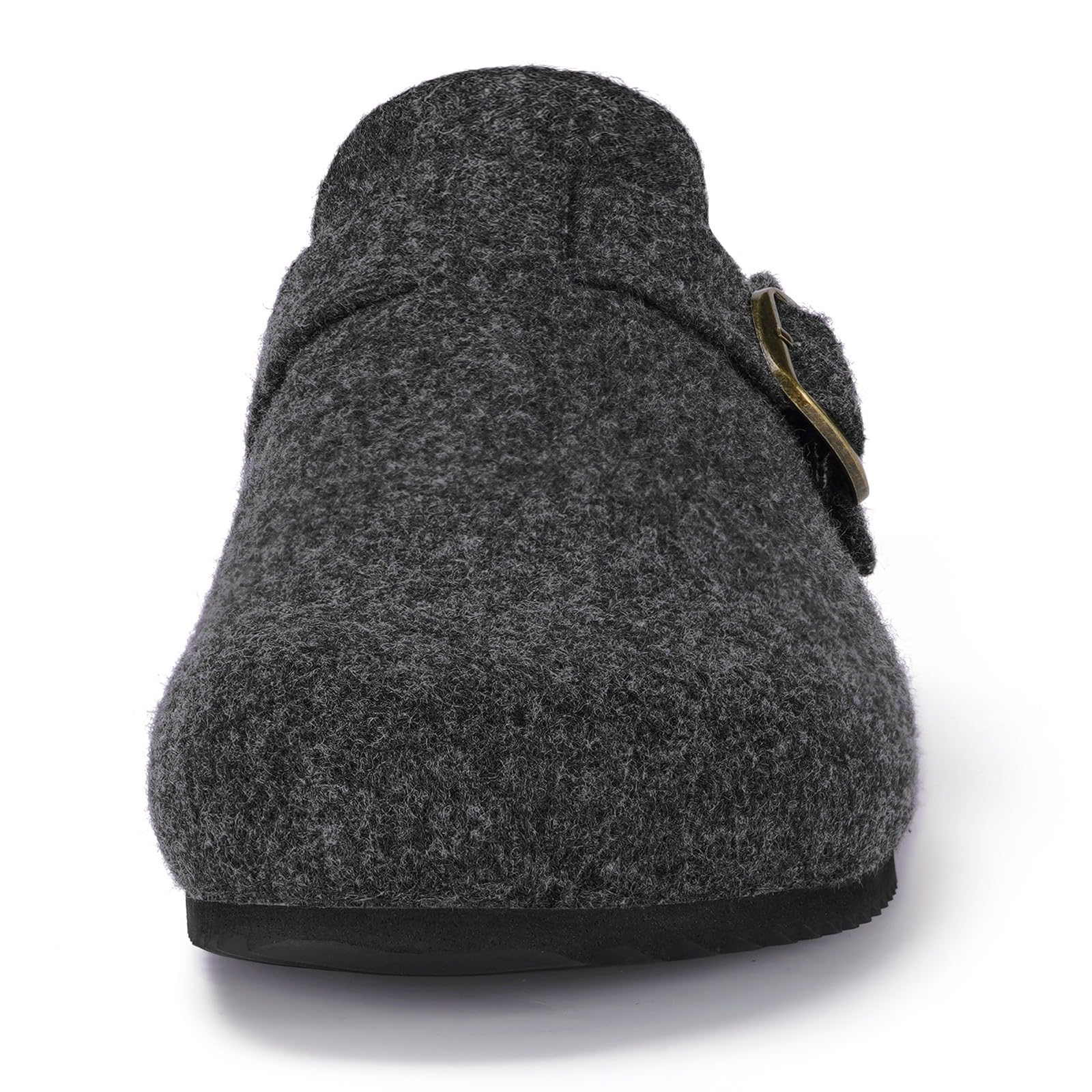 Dokela Mules et Sabots Femmes Hommes Feutre Pantoufles Hiver Chaussons Confortable Antidérapants Chauds Ajustables Fourrure Chaussures de Jardin Intérieur extérieur
