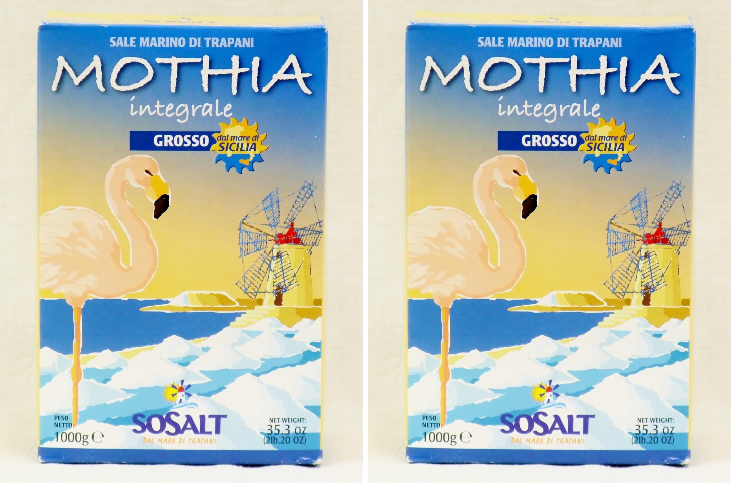 Mothia Sale Marino Grosso - 1000 g (Confezione da 2)