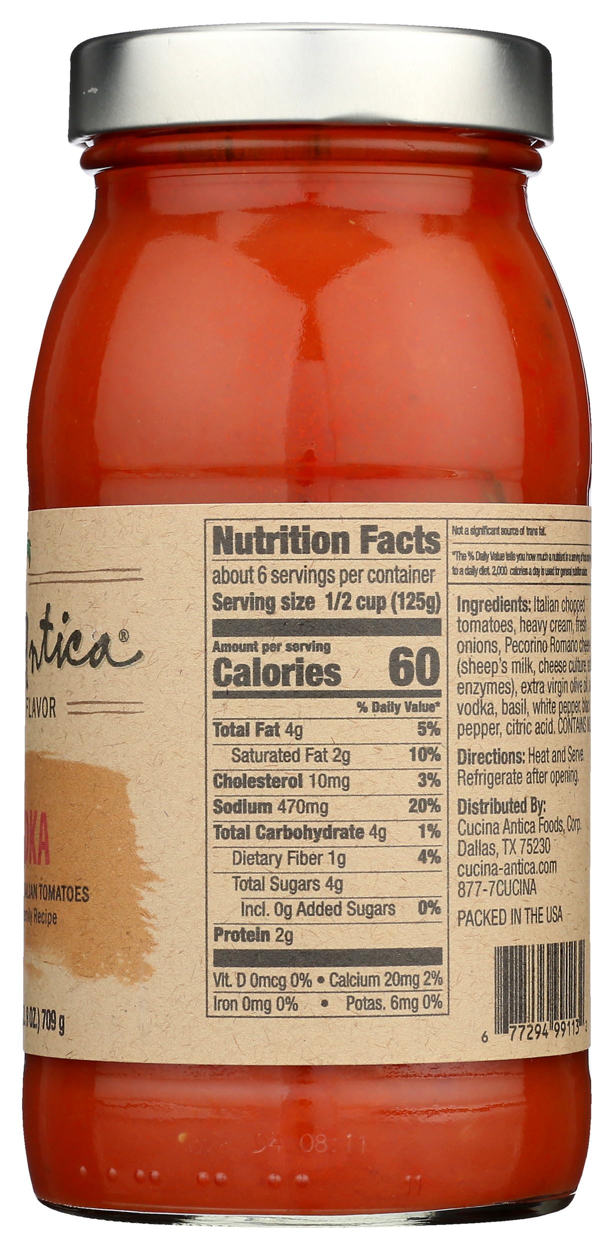 Cucina Antica La vodka Sauce 25 oz