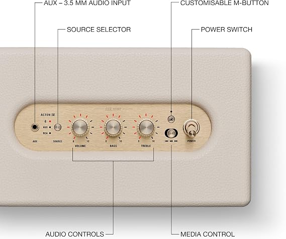 Marshall Acton IV Bluetooth ホームスピーカー - クリーム