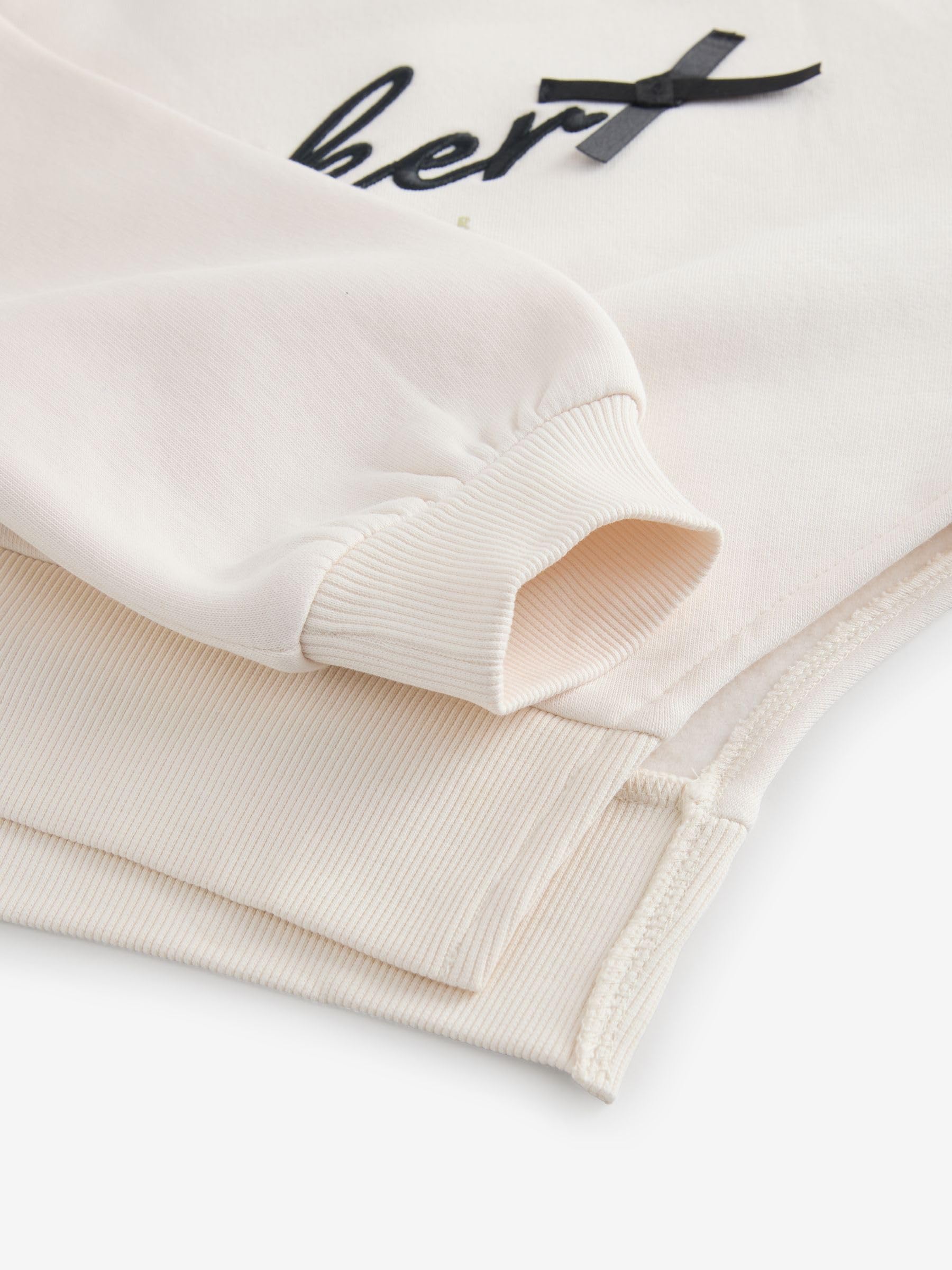Mädchen asymmetrisches Sweatshirt und Leggings mit Schlag im 2-teiligen Set