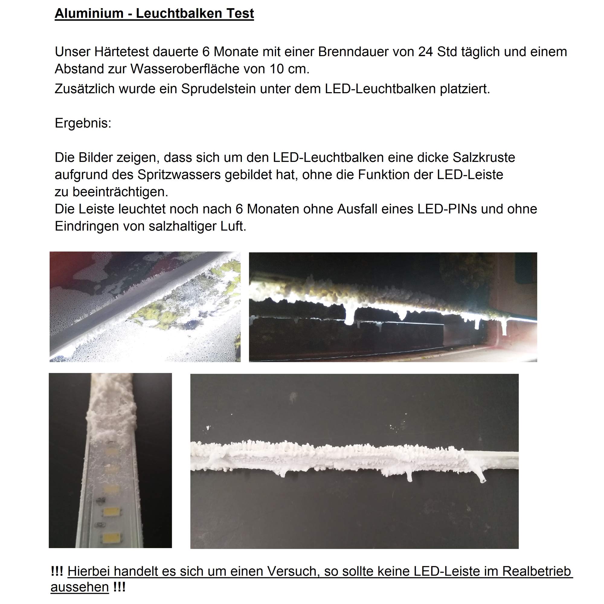 Meerwasser Aquarium LED-Leuchtbalken 3X 30cm (2X Tageslicht + 1x blau)