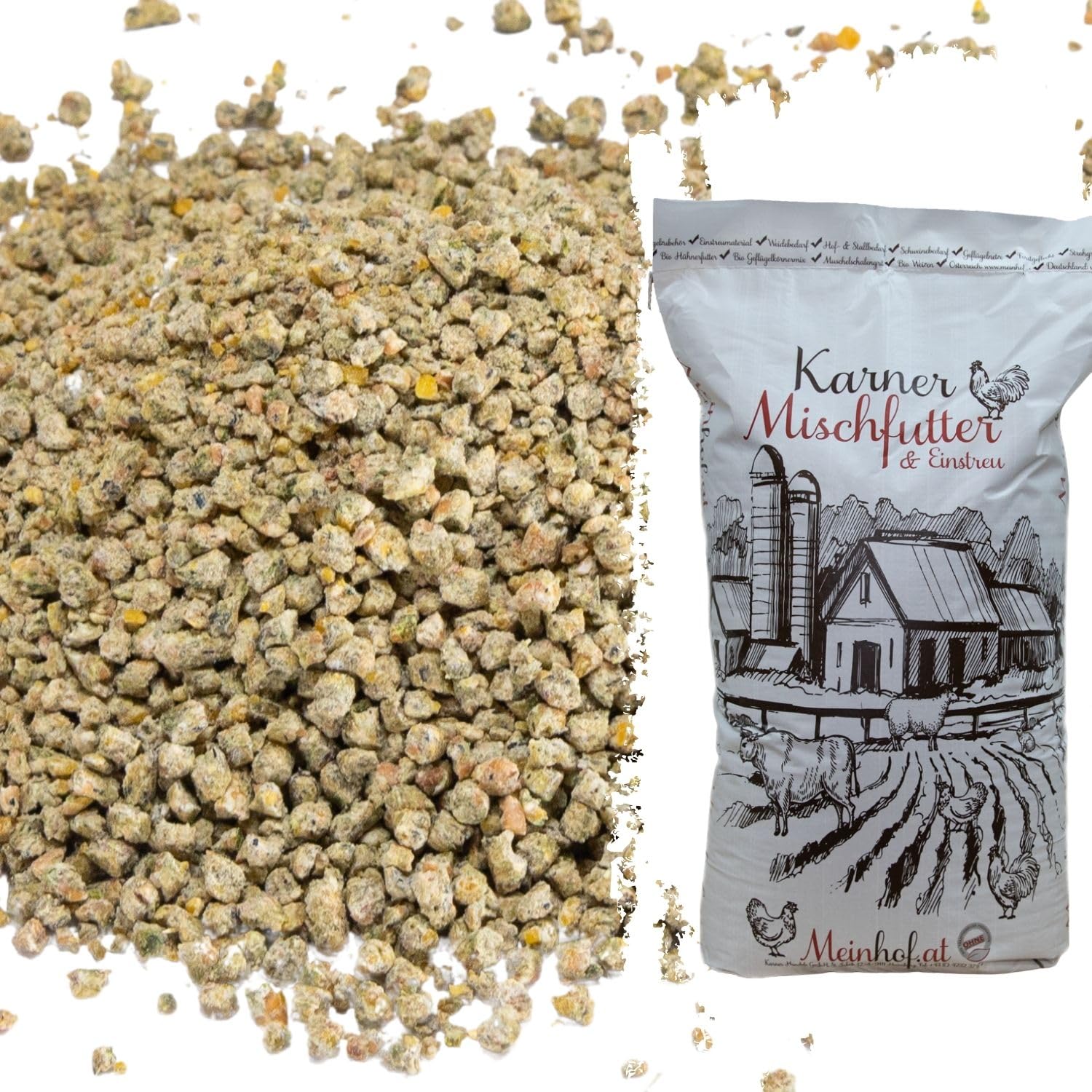 PANTO Legemehlkorn LMK 25 Kg – Alleinfutter Für Legehennen, Für Goldgelbe Eier
