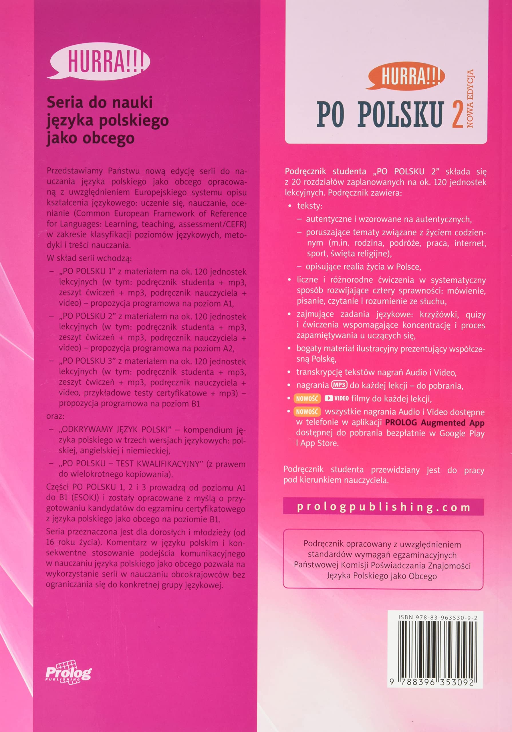 HURRA!!! PO POLSKU 2 Podrecznik Studenta. Nowa Edycja